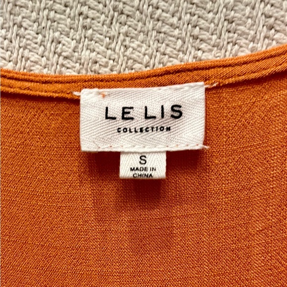 Le Lis Orange Wrap Dress - Picture 4 of 4